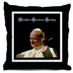 Gefilte Fist Pope Throw Pillow